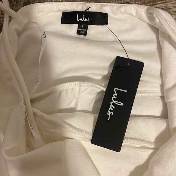 Lulus White Bodycon Dress. Great for bachelorette party! - Picture 4 of 5